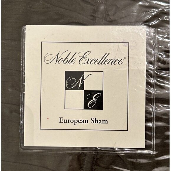 Noble Excellence Kerrigan Collection Dark Green Set of 2 Euro Pillow Shams - Picture 2 of 5